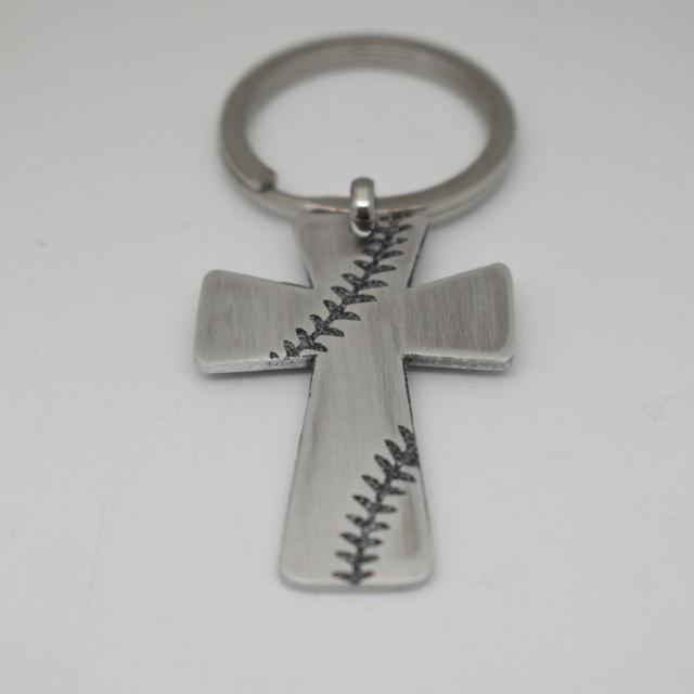 Aluminum Baseball cross keychain.jpg